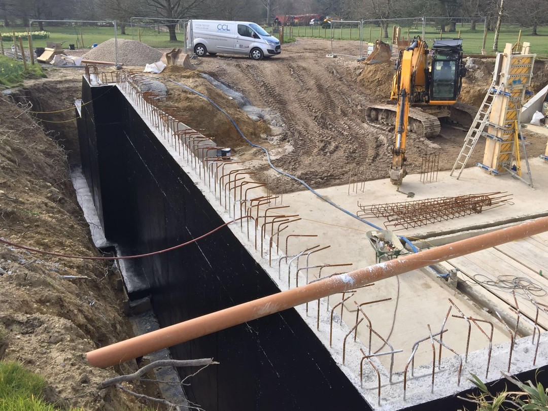 New Build Basement Pulborough West Sussex CCL Waterproofing